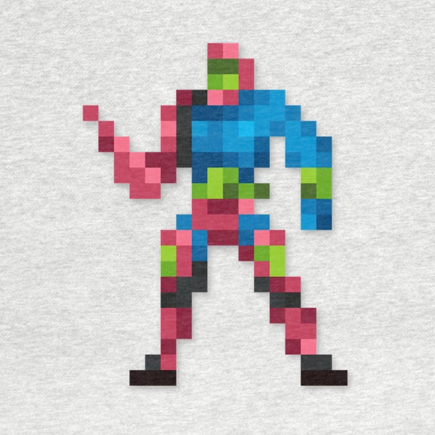 Trap Jaw low-res pixelart by JinnPixel